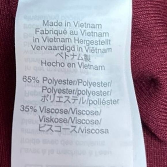 J.Crew Women's Red Long Sleeve V-Neck Casual Pullover Blouse T Shirt Tee Top S - Picture 4 of 4